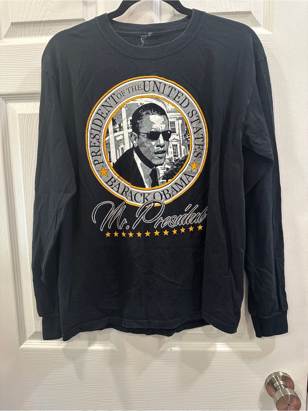 Vintage Barak Obama long sleeve yes we did t shirt size L